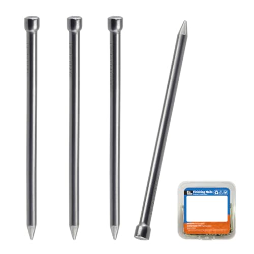 1-3/8 Inch Finishing Nails 35mm Hand Drive Hardware Nail Around 325 Pcs 1-3/8 inch/35mm 325 Pcs Silver Gray