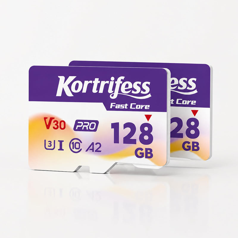 2-Pack 128G Micro SD Card, microSDXC TF Card UHS-I Memory Card | Read Speed 80MB/s, Class 10, C10, U3, A2, V30 for Camera & Drones 4K UHD Full HD Video (2 Pack)