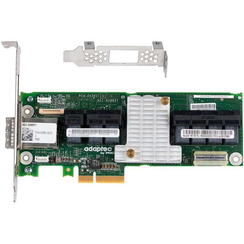12Gb/s SAS Expander Card AEC-82885T 7X Internal 8643 + 2X External 8644 | PCIe Slot Power, No PCIe Data, SES/SGPIO, Mini-SAS HD, for HBA/RAID TrueNAS unRAID Proxmox ESXi JBOD