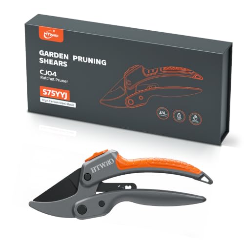 Heavy‑Duty Ratchet Pruning Shears,Hand Secateurs for Garden Work