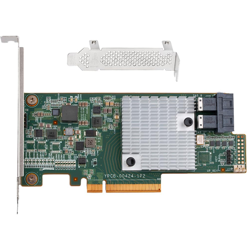 SAS HBA Card Compatible with LSI 9300-8i IT Mode 9207-8i 9211-8i | PCIe 3.0 x8, 2x 8643 Internal, 12Gb/s SAS + SATA 6Gb/s, PCIe SATA Expansion Card, HBA Controller for ZFS TrueNAS unRAID NAS