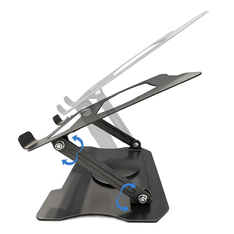 Aurant Height Adjustable Laptop Stand Compatible with 10-17.3 Inch Laptops | Height Adjustable, 10-17.3 Inch Compatible, Portable Design, Desk Organizer, Universal Fit