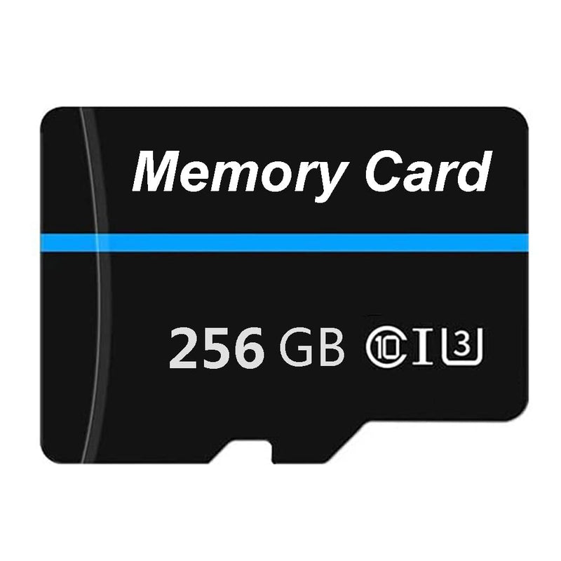 Memory Card 256GB Mini TF Card Ultra High Speed Smart Card for Android Phones,Action Camera,Tablets Expanded Storage White&Blue