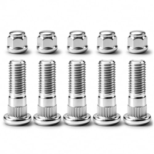 Wheel Lug Stud Nut Set Compatible with Honda Accord Civic CR-V CRX Fit HR-V Insight Prelude Acura Integra RSX TLX TSX CL EL ILX, M12x1.5