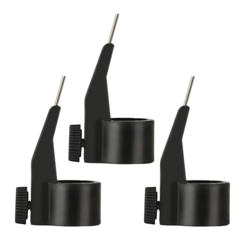 3-Piece Tile Grout Caulk Nozzle Positioner Set, Black, 12 mm