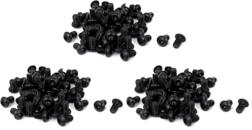 uxcell M6x10mm Button Head Hex Socket Cap Screw Bolt Black 50pcs (Pack of 3) M6 (Pack of 3)