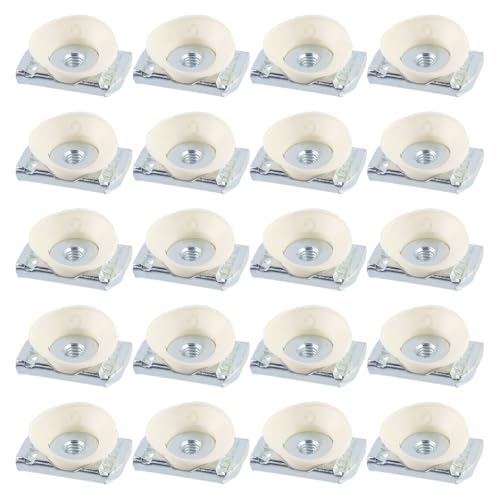 Bitray Strut Channel Cone Nut 1/4"-20 Unistrut Hardware Twirl Nuts for DIY