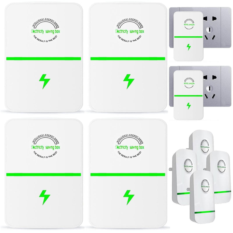 Energy Saving Device 2026 | 4 Pack Smart Device for Home Office, US Plug, Stop Consume Watt