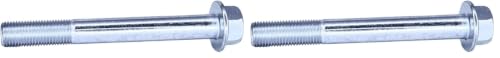 M12-1.25 x 100mm ISO Grade 10.9 Hex Flange Bolt - JIS B1189, Partially Threaded, Japanese Industry Standard Hardware (1pc) (Pack of 2) M12-1.25 (Pack of 2)