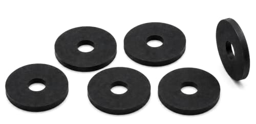 #12 EPDM Rubber Flat Washers 3/16" ID x 1/2" OD x 3/32" Thick, Electrical Panel, Equipment Mounting, Vibration Isolation & MRO, 100 Pack RW-312-332