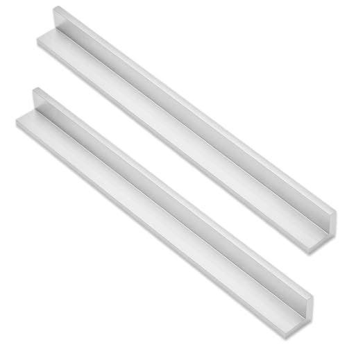 6061 T6 Aluminum Angle Stock,12" 1x1x1/4 Inch 90° Extrusion, 2 Pack 1inch 12 Inches