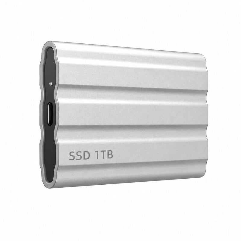 1TB Portable External Hard Drive,Slim Portable HDD Type-C,External Hard Drive Disk Compatible with PC, Mac, Laptop -Silvery