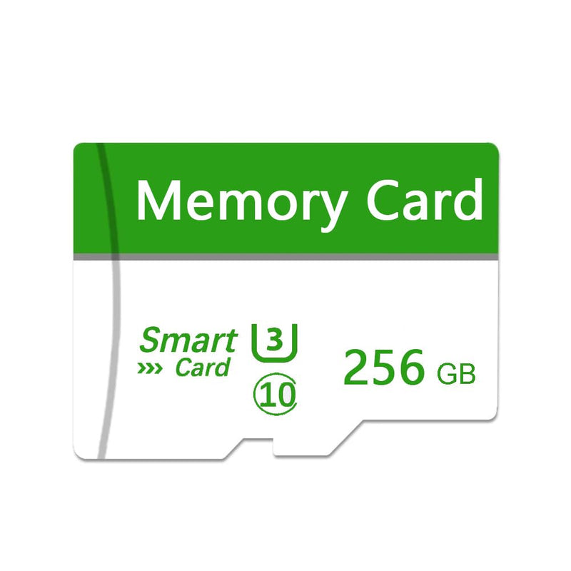 Memory Card 256GB Mini TF Card Ultra High Speed Smart Card for Android Phones,Action Camera,Tablets Expanded Storage Green&White