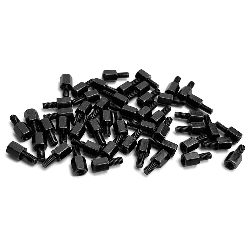 50Pcs M3x6+6 Motherboard Standoffs Screws for ATX Motherboard Mounting