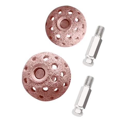 2Pcs 38mm Tungsten Alloy Tire Buffing Grinding Head, Coarse Grit with Rod