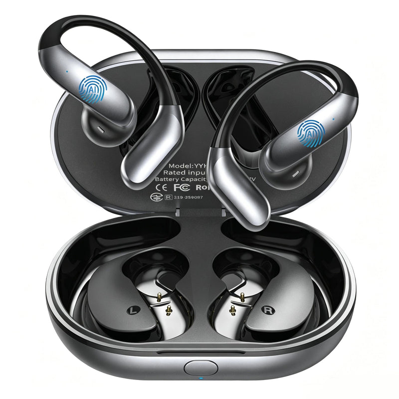 AI Translation Earbuds Real Time - Translator Headphones 198 Languages, Audifonos Traductores Inglés Español Translating Earbuds Wireless Bluetooth 6.1 for Travel, Meeting & Learning - Classic Black