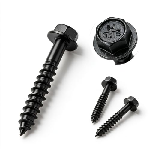 #10 x 1-1/2" Connector Screws Black Joist Hanger Screws Structural Screws
