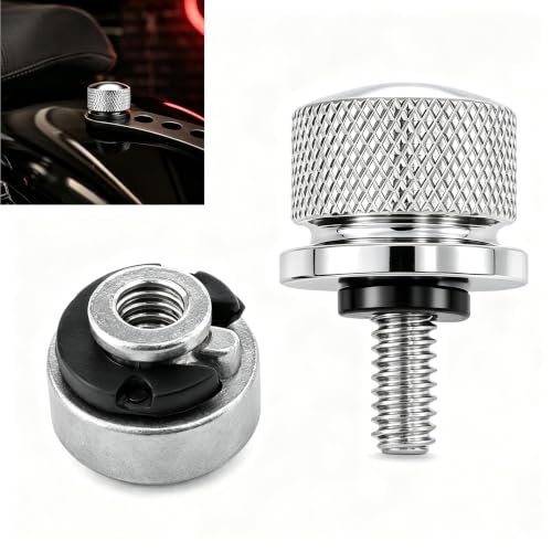 Seat Bolt Screw Nut Kit, 304 Stainless Motorcycle Seat Bolt Silver
