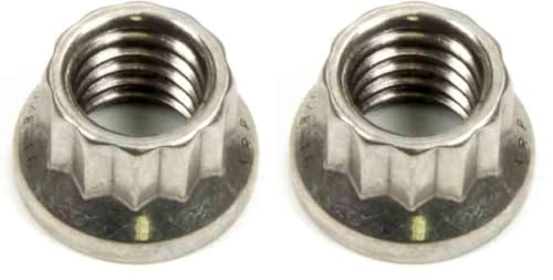 ARP Nut, 3/8-16 in Thread, 7/16 in 12 Point Head, Stainless, Polished, Each (Pack of 2) Stock (Pack of 2)