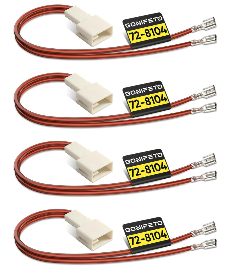 72-8104 Speaker Wiring Harness, 4 Pcs for Toyota Tacoma, Corolla,Camry | PRO-SERIES Speaker Harness, 25 cm Thickened Extended Door Speaker Wire Harness Adapter for Tundra, 4Runner, Scion and Subaru