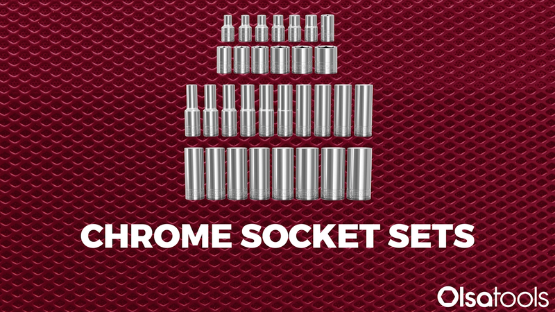 Olsa Tools 1/4-Inch Drive SAE Deep Socket Set - 13pc 13pc, 1/4-Inch Drive