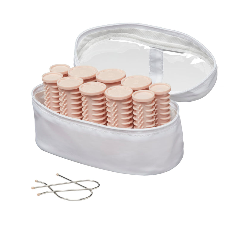 Conair Instant Heat Compact Hot Rollers; Pink (2 PIN US PLUG), color variation