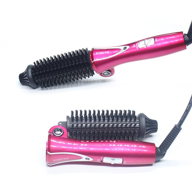 Curling Wands Brush, Professional Anti-Scald Hair Waver Instant Heat Up Multi Stylers Brush with Ceramic Glaze Hair Care for Long/Short Hair (UK Plug 220-240V)