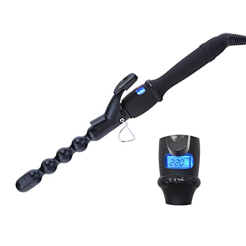 Bubble Curling Iron 1 inch Hair Curler Wand Tourmaline Ceramic Curling Tongs Beach Wave Curler Iron LCD Temp Adjustable Hair Crimper Styling Tool