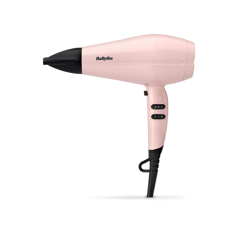  [AUSTRALIA] - BaByliss Rose Blush 2200W Hair Dryer, Powerful Drying, Ionic, Lightweight Hair Dryer, Pink Single