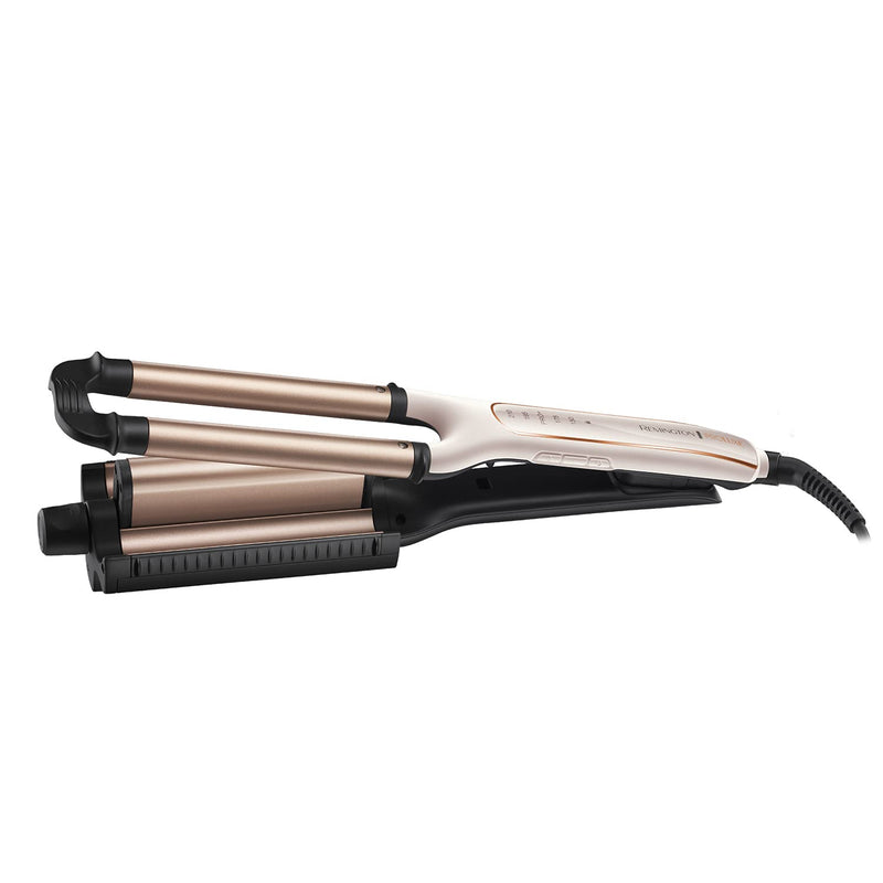  [AUSTRALIA] - Remington PROluxe 4-in-1 Hair Waver, Creates 4 different Wavy Styles (Adjustable Barrel, OPTIheat Technology Long-Lasting Results, PRO+ 185°C Healthier Styling, 30 Second Heat Up, 150°C-210°C) CI91AW Single