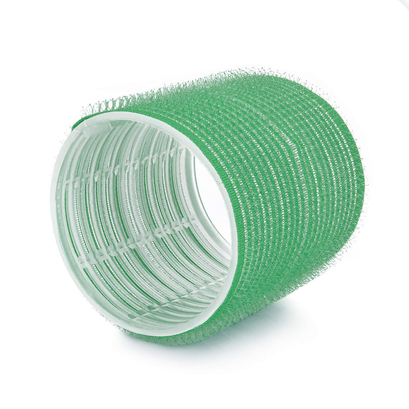 Ponik's Hair Rollers, Self-Adhesive Rollers Set - 61 mm - 6 Pieces - Jumbo Size Self-Holding Rollers Self Grip Curls, Green