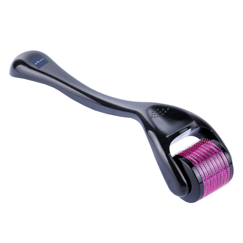 0.5mm Derma Roller for Hair Growth & Skin – Titanium Microneedling Roller for Facial & Beard Care, Anti-Aging & Hair Loss Treatment