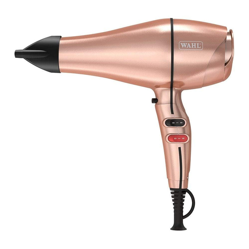 Wahl Pro Keratin Dryer - Rose Gold, Keratin Infused Tourmaline Coated Grille, Ionic Function Reduces Static, Cool Shot Button, 3 Heat and 2 Speed Settings