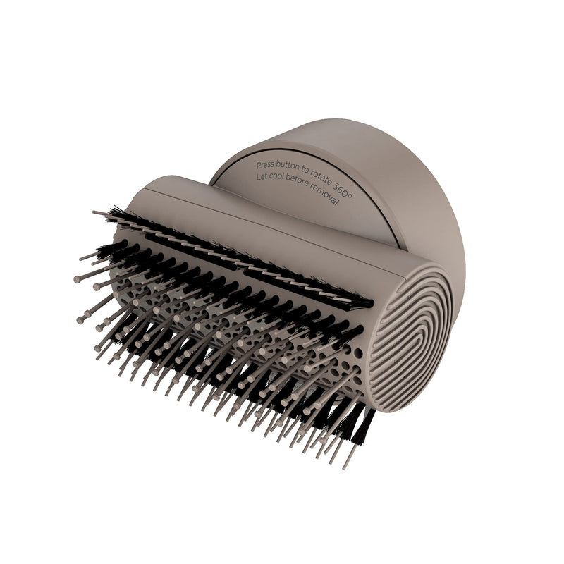 Shark XSKHD1SB IQ Styling Brush, Auto Preset Attachment for HyperAIR Blow Dryers, Rotatable Hot Brush, Styling Tools, for Straight, Wavy, Curly, and Coily Hair, Straight and Shiny Blowout, Stone | Auto Preset Attachment for HyperAIR Blow Dryers, Stylin...