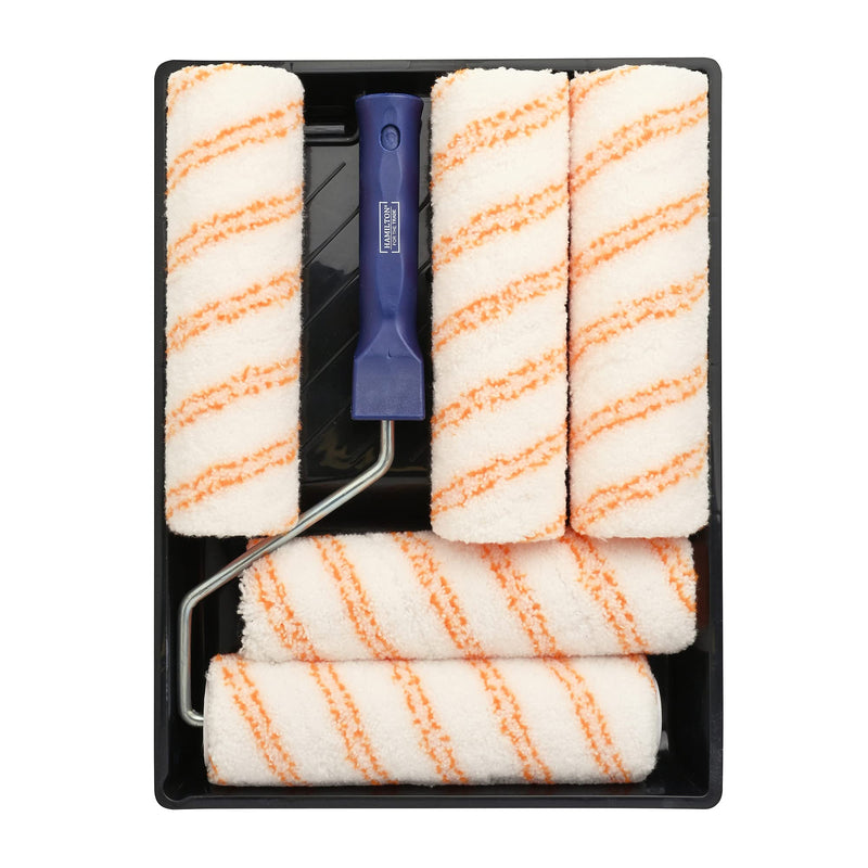 Hamilton for The Trade Medium Pile Roller Set with Tray | 7 Piece Set | 9" (1.75" Core) 7 count (Pack of 1) Single