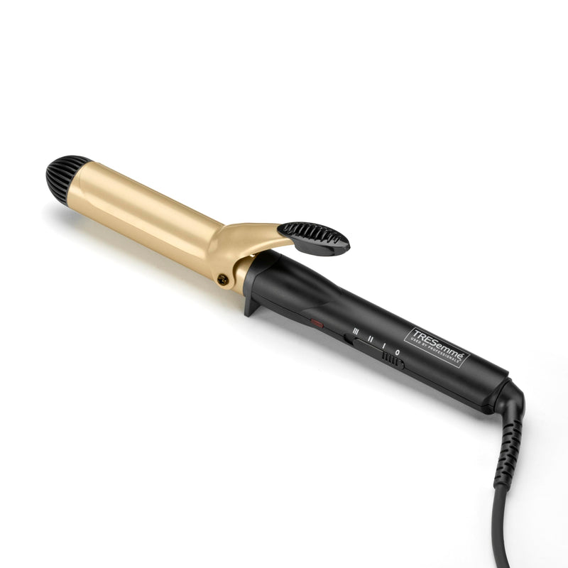 TRESemme Large Curling Tong, 32mm Ceramic Barrel For Soft Bouncy Curls and Waves, Hair Curler with 3 Temperature Settings, Fast Heat-Up, Cool Tip, Black, 2805DU