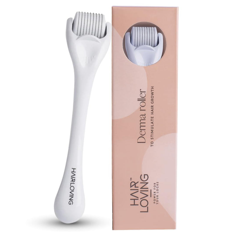 Hair Loving Derma Roller for Hair Growth – 0.5 mm Microneedle Scalp Roller – Stimulates Circulation & Stem Cell Activation – Improves Hair Regrowth & Nutrient Delivery – Women & Men