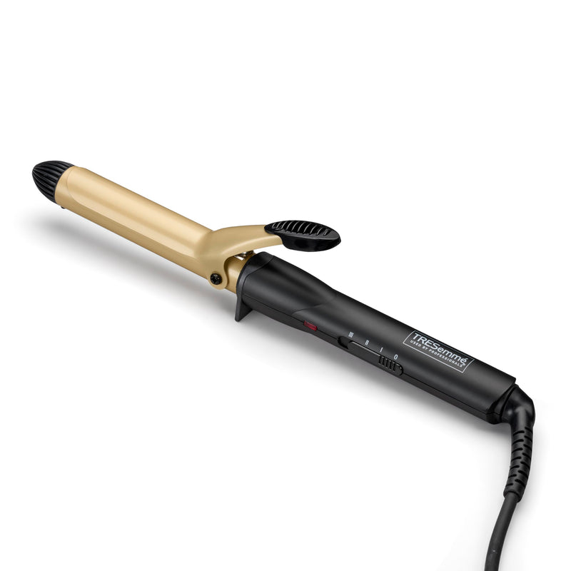 TRESemme Classic Curling Tong, Large 25mm Ceramic curling iron, Defined Curls, Long lasting results Gold