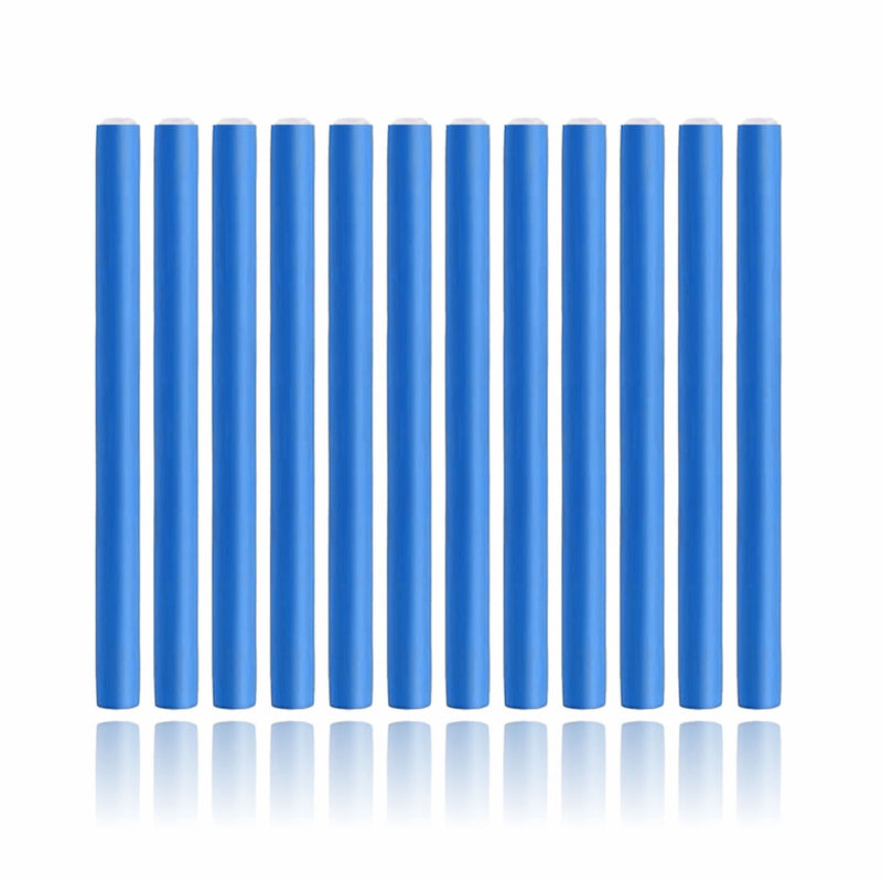 Curlers Hair Rollers Flexi Bendy Foam Roller Flexible Curling Rods Heatless Curlers Long Short Medium Hair No Heat For Sleeping Styling Hair Rollers Salon Diy 12 Pieces Blue 15 mm