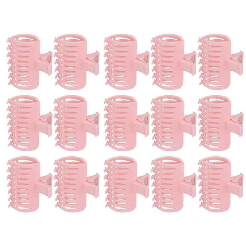 15Pcs/Set Curler Clip Hair Roller Fixing Clamp For Thin Hair, Hair Claws Clips For Hair, Matte Claw Clips, Neutral Hair Clips