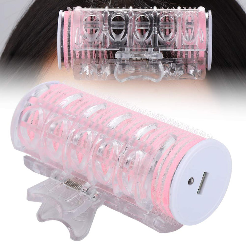  [AUSTRALIA] - Electric Hair Rollers, USB Heated Roller, Bangs Hair Clip Roller, Self Grip Hair Curlers Rollers, DIY Hairdressing Tool Hair Styling Bang Curling Tool (Pink)