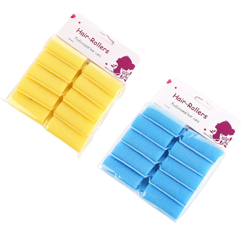 20 Pcs 2.5cm/1inch Foam Sponge Hair Rollers Soft Foam Hair Styling Curlers Small Flexible Sleeping Curlers Not Hurt Hairdressing Curler Perm Rods Wave Curler Hair Styling Tools for Women Girls