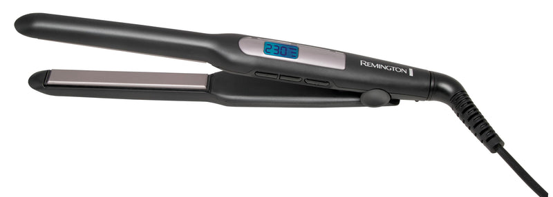 Remington Hair Straightener, Extra Slim Plates, Advanced Ceramic Coating | Ideal for Short Hair, Pixies, Bangs, Small Curls, Digital Display, 9 Heat Settings 150-230°C, Fast Heat Up, S5515