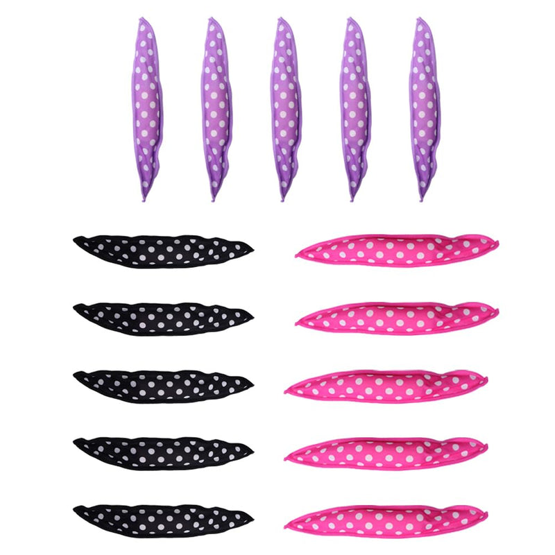 15 Pcs Hair Curlers Soft Sleep Foam Hair Rollers Pillow Sponge Rollers DIY Sponge Hair Styling Rollers Tools for Women Girls