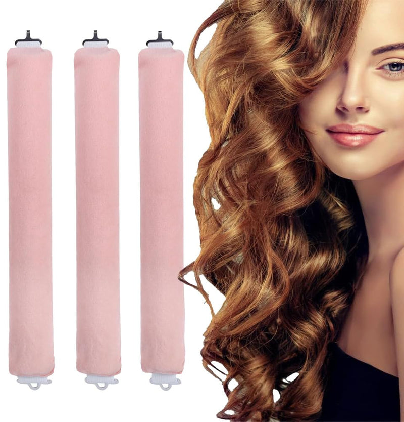 Sakura Heatless Curlers - 3 Pcs Hair Rollers for Long & All Hair Types, No Damage DIY Lazy Curlers Sakura