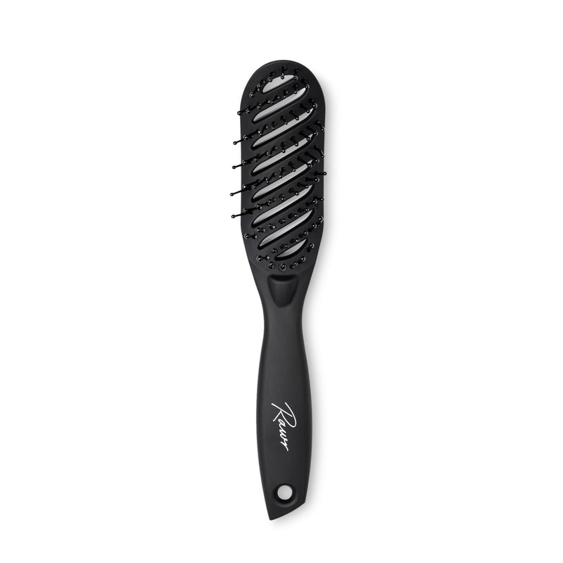 RAWR Vent Hair Brush, 9 Row Vented Hairbrush for Men and Women, Quick-Dry Vent Hairbrush with Ball Tipped Bristles for Wet or Dry Hair, Best for Short, Curly, and Straight Hair