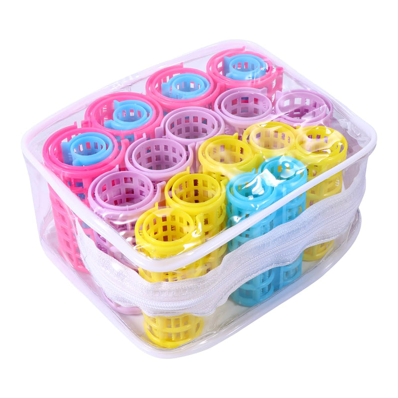  [AUSTRALIA] - Healeved Hair Rollers Plastic Hair Curlers No Heat 20 Pcs Curlers Rollers for Styling Lightweight Self Grip Rollers for Wet Home Salon Use
