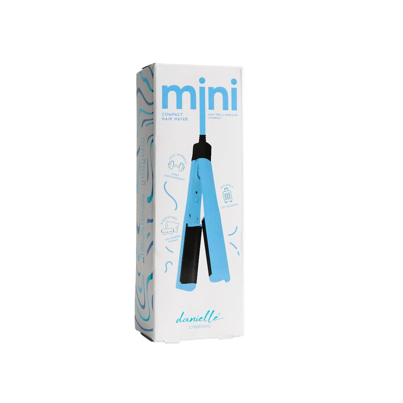 Danielle Creations On-The-Go Mini Hair Waver, Compact Ceramic Crimping Iron for Effortless Waves in Minutes, Perfect Travel Companion for Weekends & Holidays