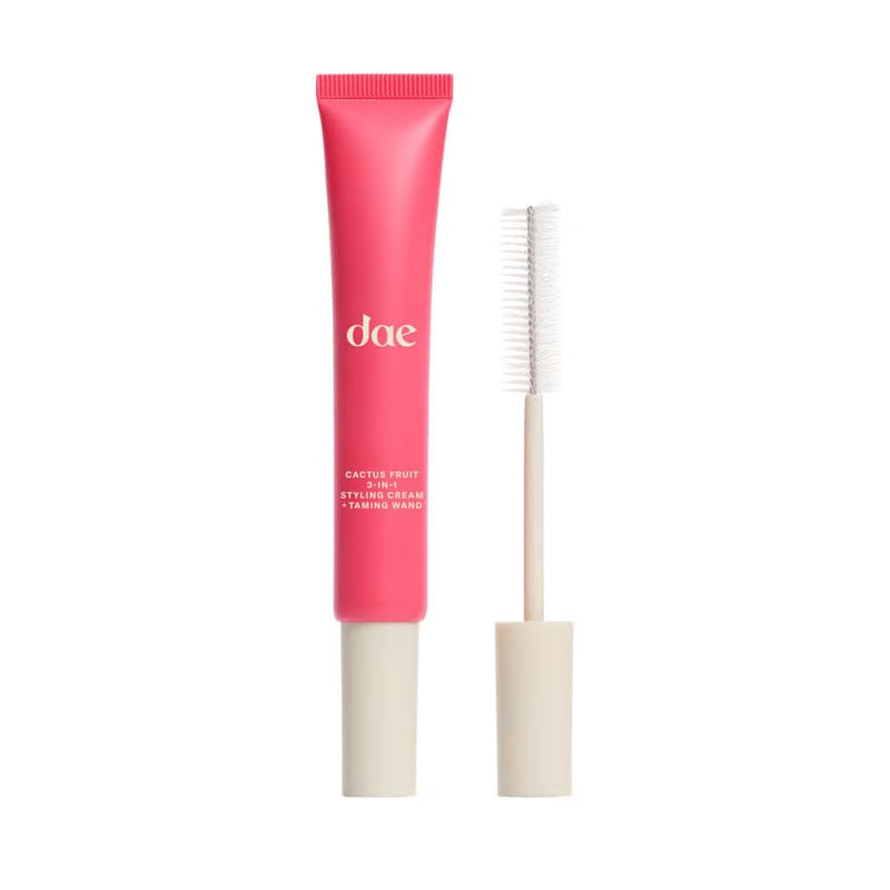  [AUSTRALIA] - DAE Hair Cactus Fruit 3-in-1 Styling Cream and Curling Iron - Controls Loose Hair, Smooths Frizz and Combs Tips, White