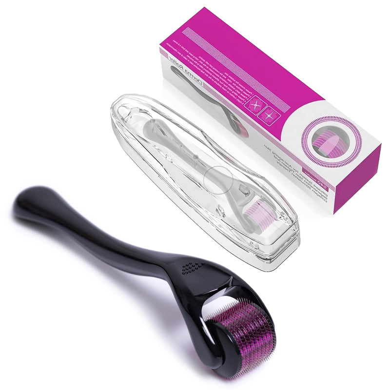  [AUSTRALIA] - Derma Roller, 0.75mm Beard Roller | 540 Titanium Micro Needling Rollers for Men and Women, Facial Skin Care, Scar Removal Hair Growth, Beard Growth Rollers